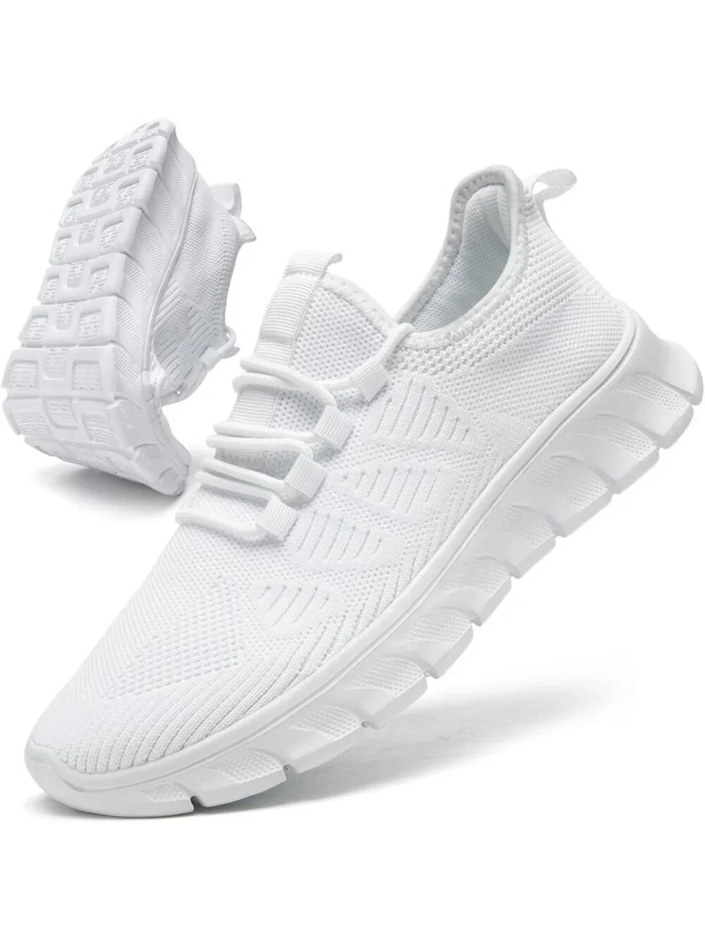 Men's White Tennis Gym Athletic Lightweight Walking Comfortable Sports Shoes